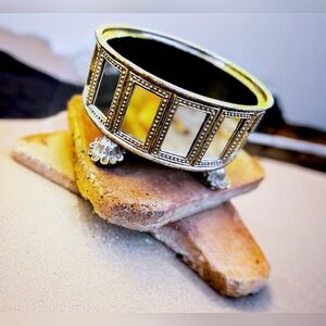 ✨ Vintage-Style Mirrored Footed Bowl | Shabby Chic / Victorian Decor ✨